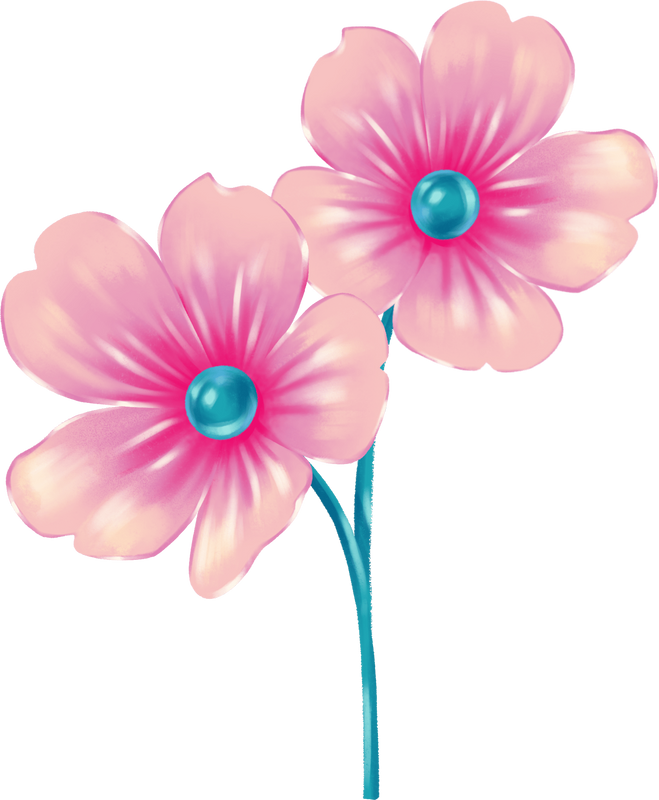 Shiny Airbrush Flowers
